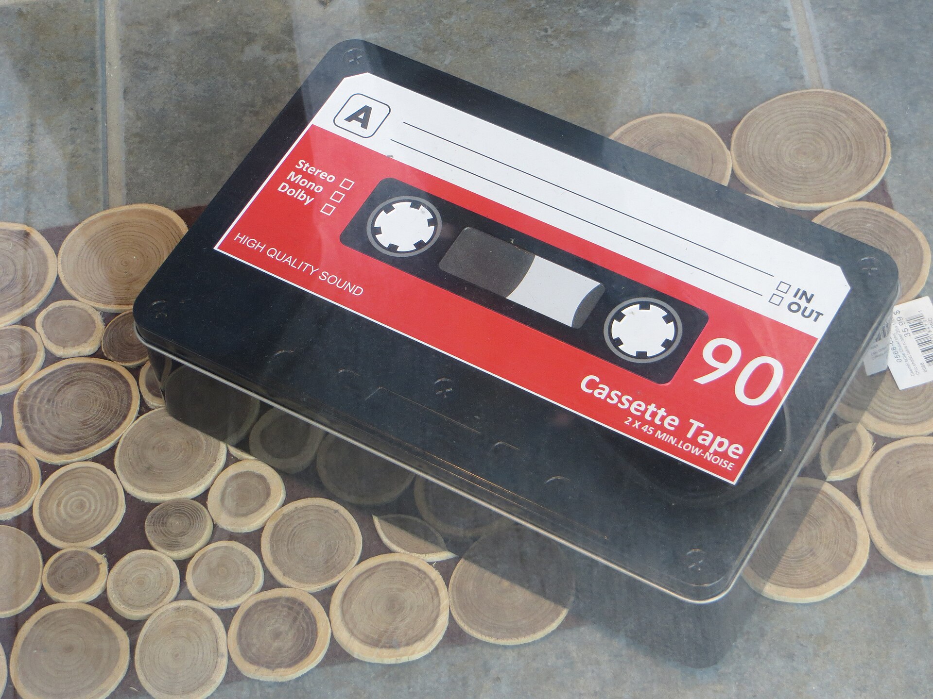 A cassette tape, the kind Stone Gossard mailed out looking for a voice